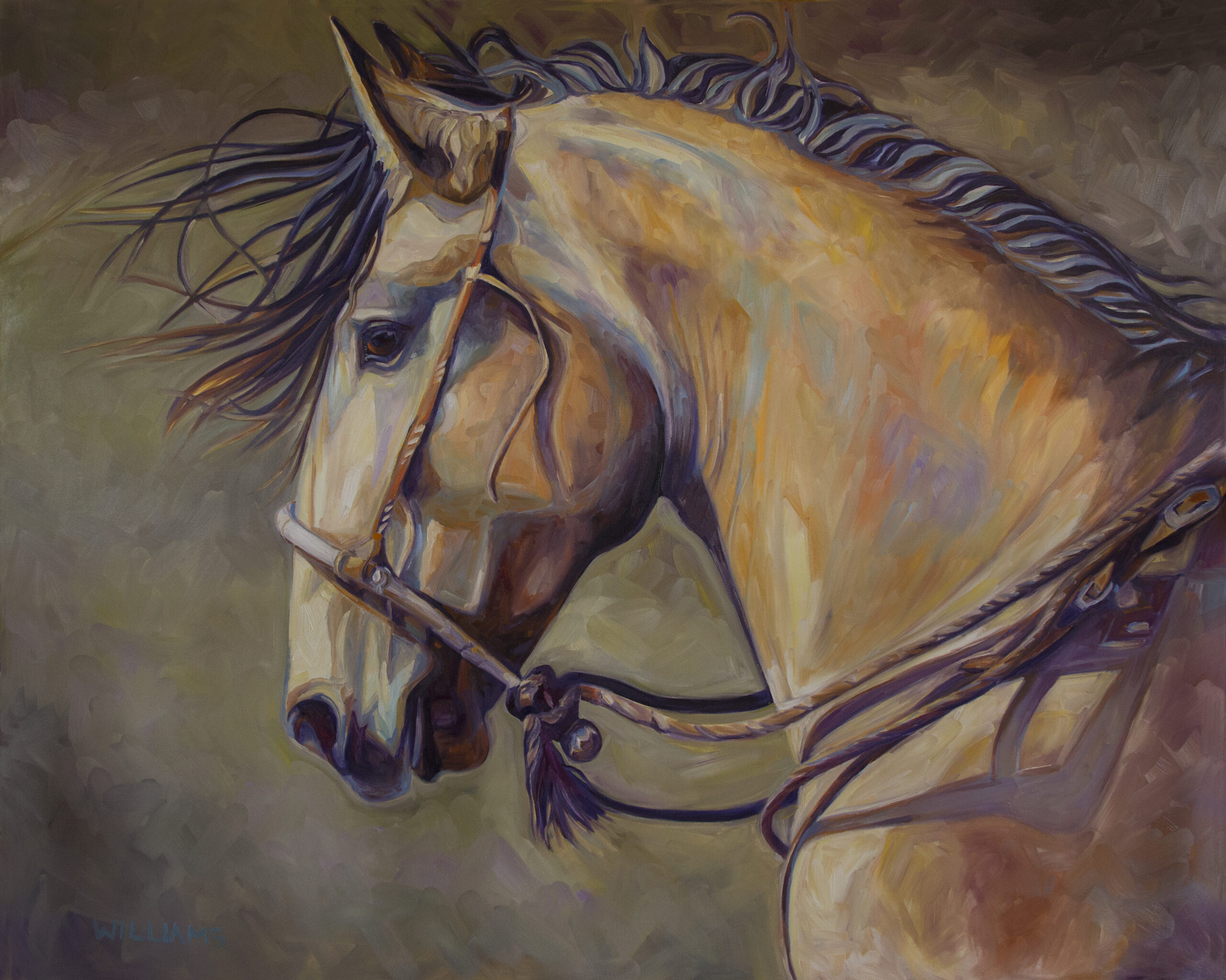equine portrait by diane williams artist